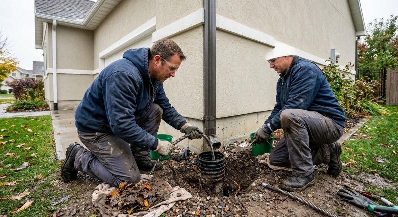 Gutter Downspout Unclogging in Rochester, NY