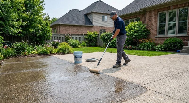 Porch Concrete Sealing in Redmond, WA
